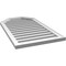 Ekena Millwork Octagonal Top Surface Mount PVC Gable Vent w/ 2"W x 1-1/2"P Brickmould Frame, 22"W x 38"H GVPOT22X3802SF - alternate 5